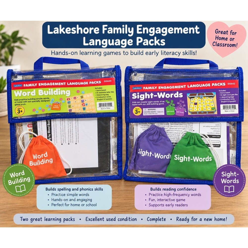 Lakeshore Family Engagement Language Packs Word Building & Sight-Words